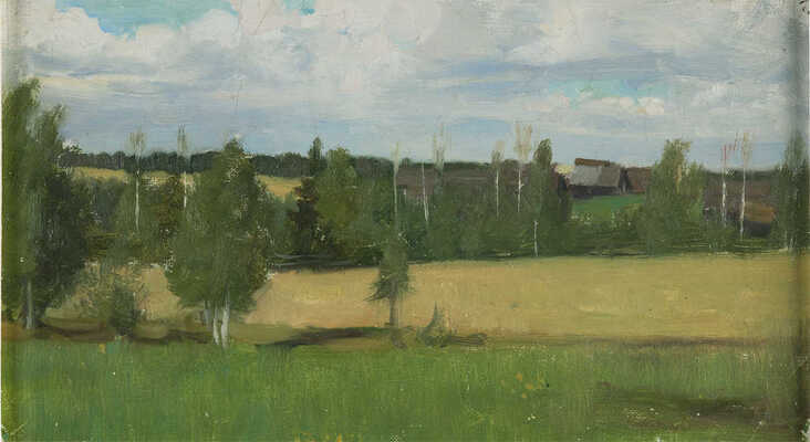 Кустодиев Борис Михайлович. Летний пейзаж 